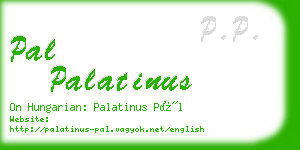 pal palatinus business card